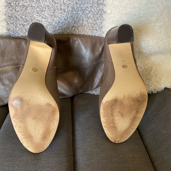 Ann Taylor knee high taupe boots - Picture 3 of 3